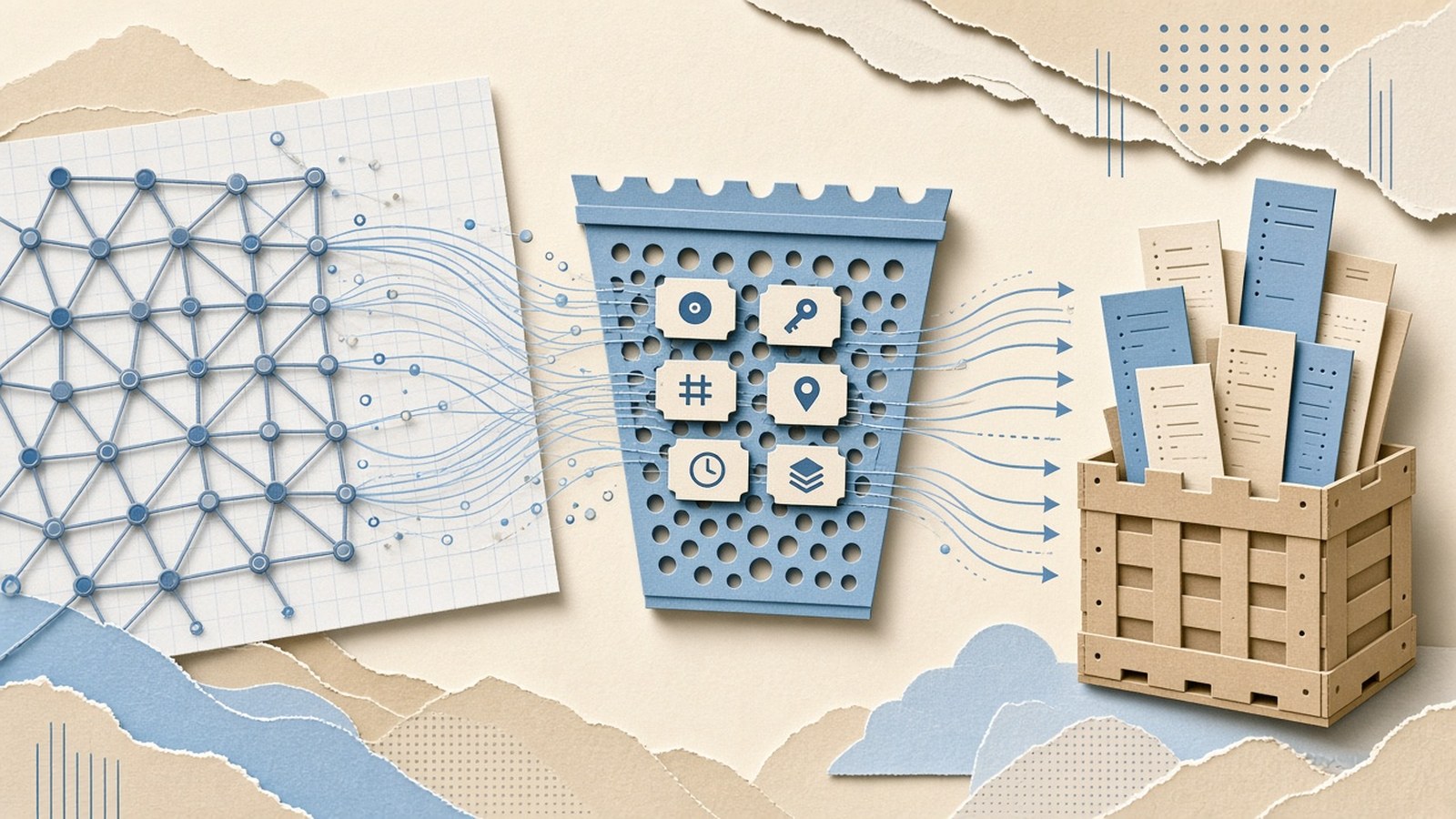 Generated cover art for: Amazon S3 Vectors: metadata pre-filtering in ENHANCED index mode